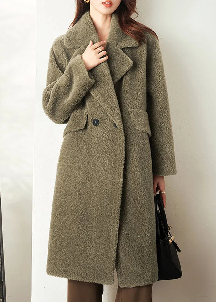 100% Shearling Fleece Coat