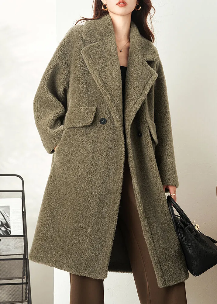 100% Shearling Fleece Coat