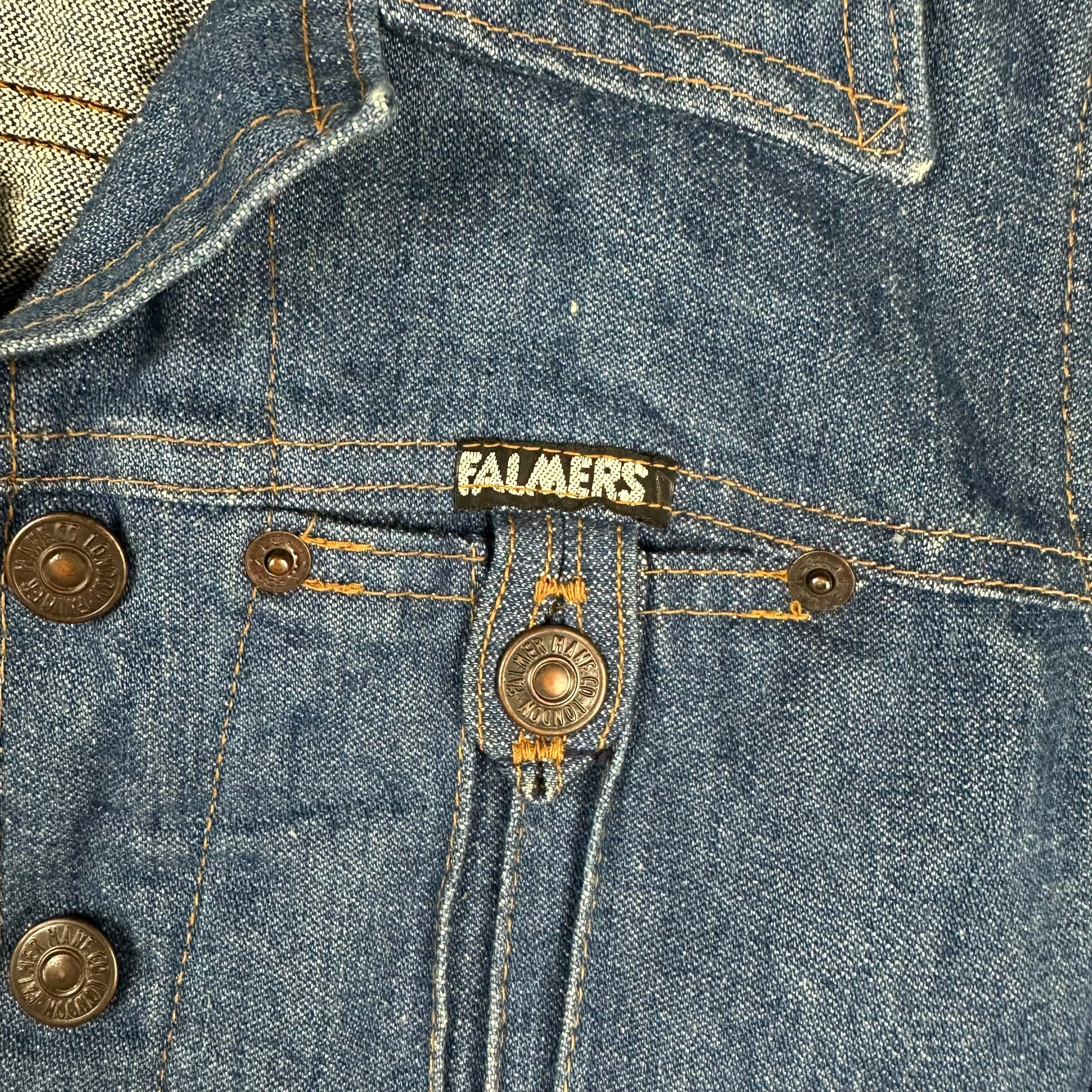 1970's Falmers U.K Vintage Classic Denim Jacket - Suit Size 6/8