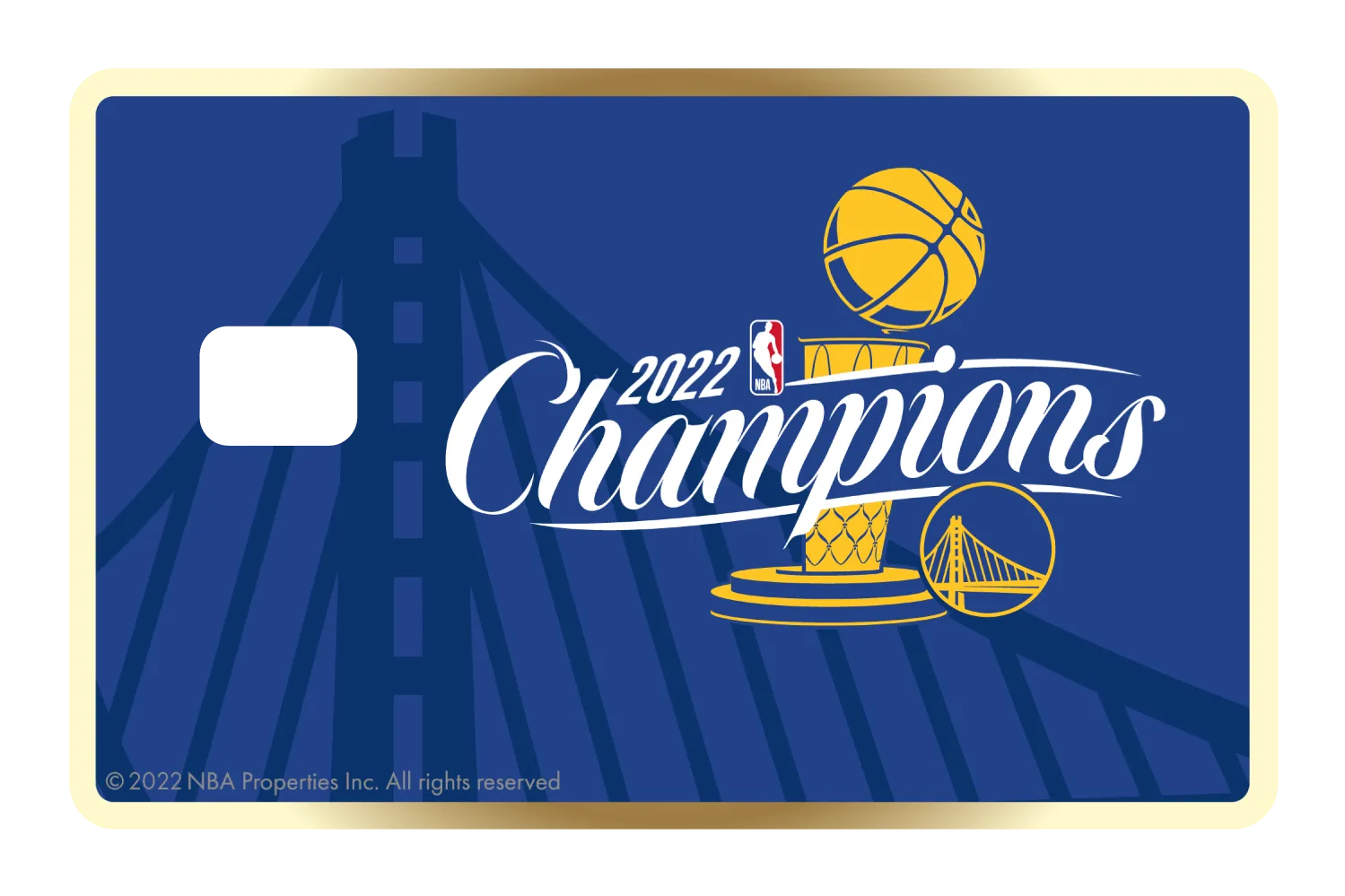 2022 NBA Champions: Golden State Warriors - Gold Ring