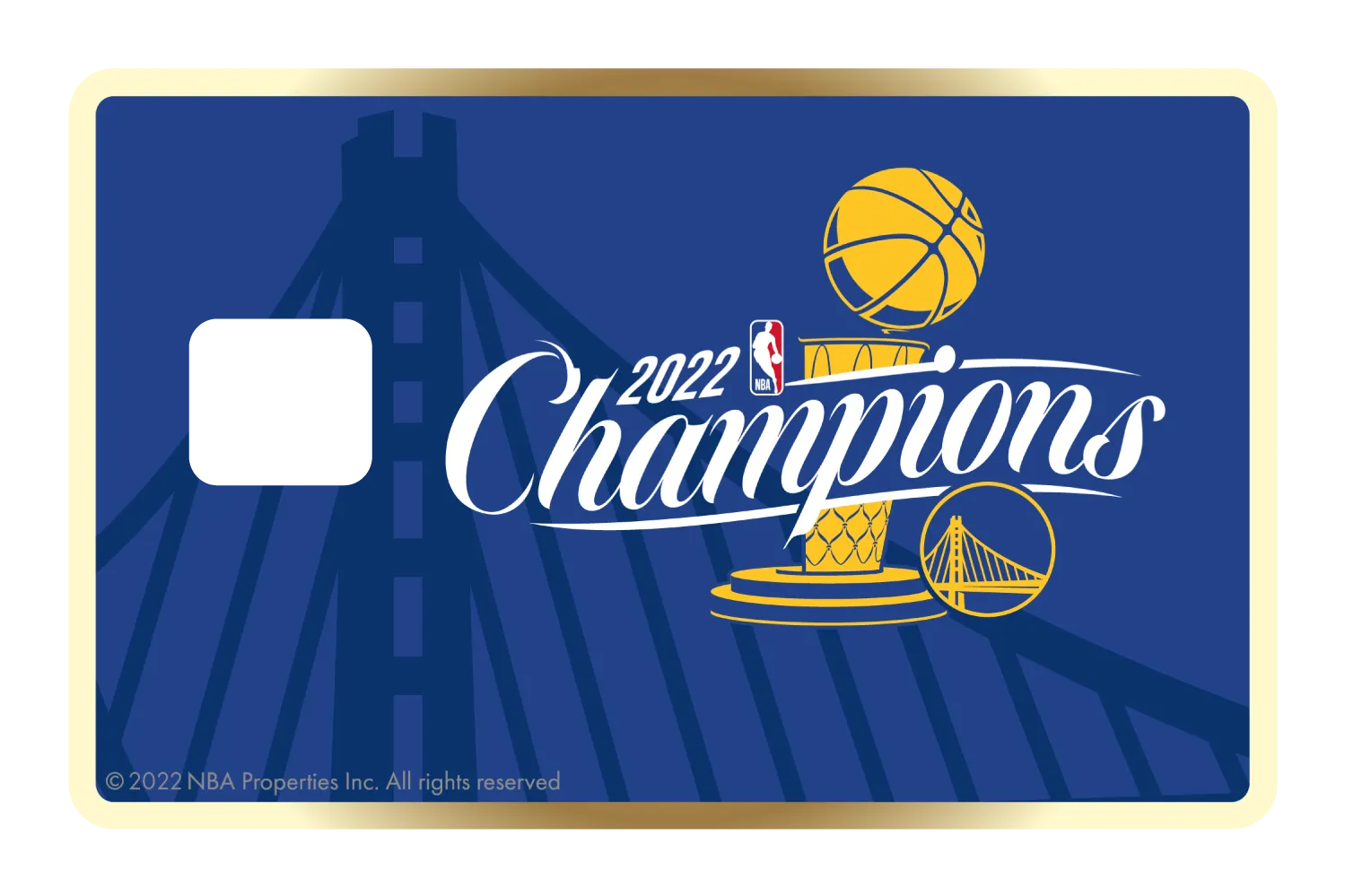 2022 NBA Champions: Golden State Warriors - Gold Ring