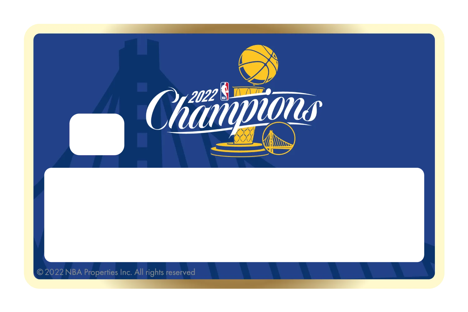 2022 NBA Champions: Golden State Warriors - Gold Ring