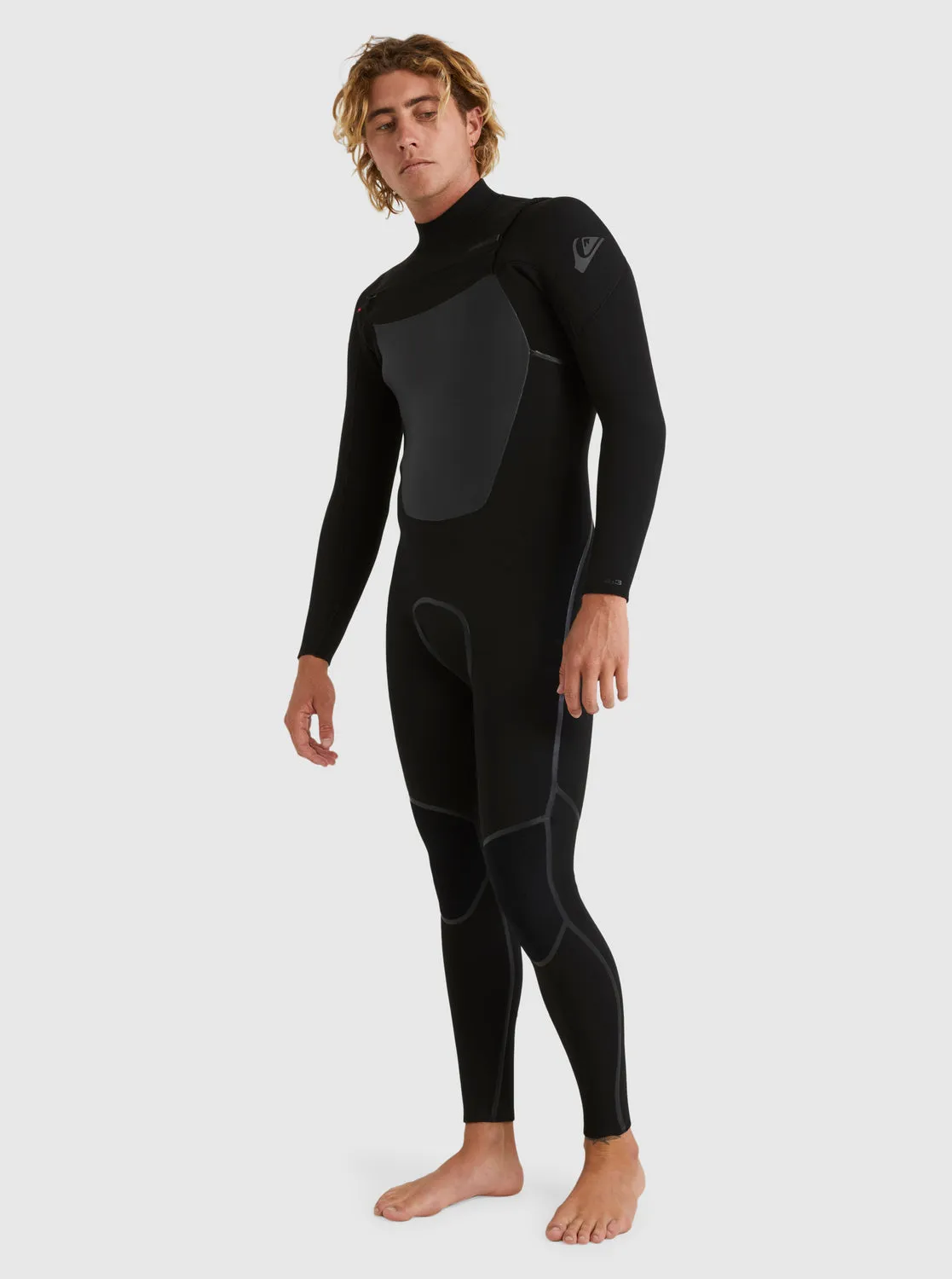 4/3 Marathon Sessions Chest-Zip Wetsuit - Black