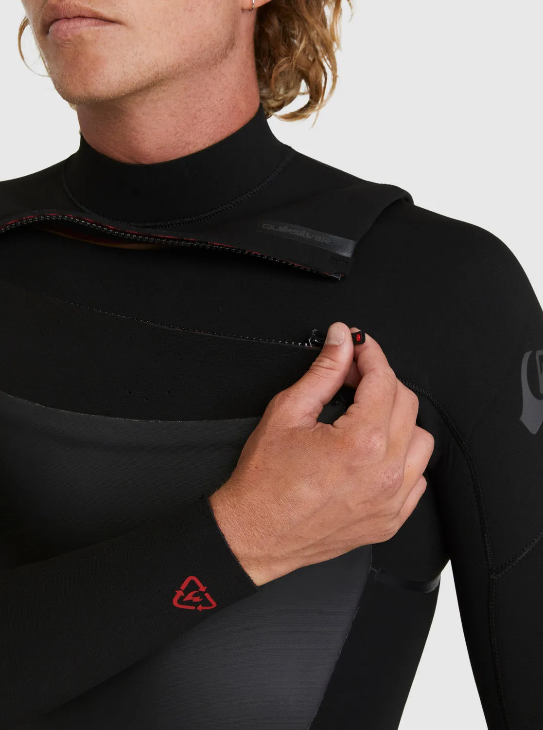4/3 Marathon Sessions Chest-Zip Wetsuit - Black