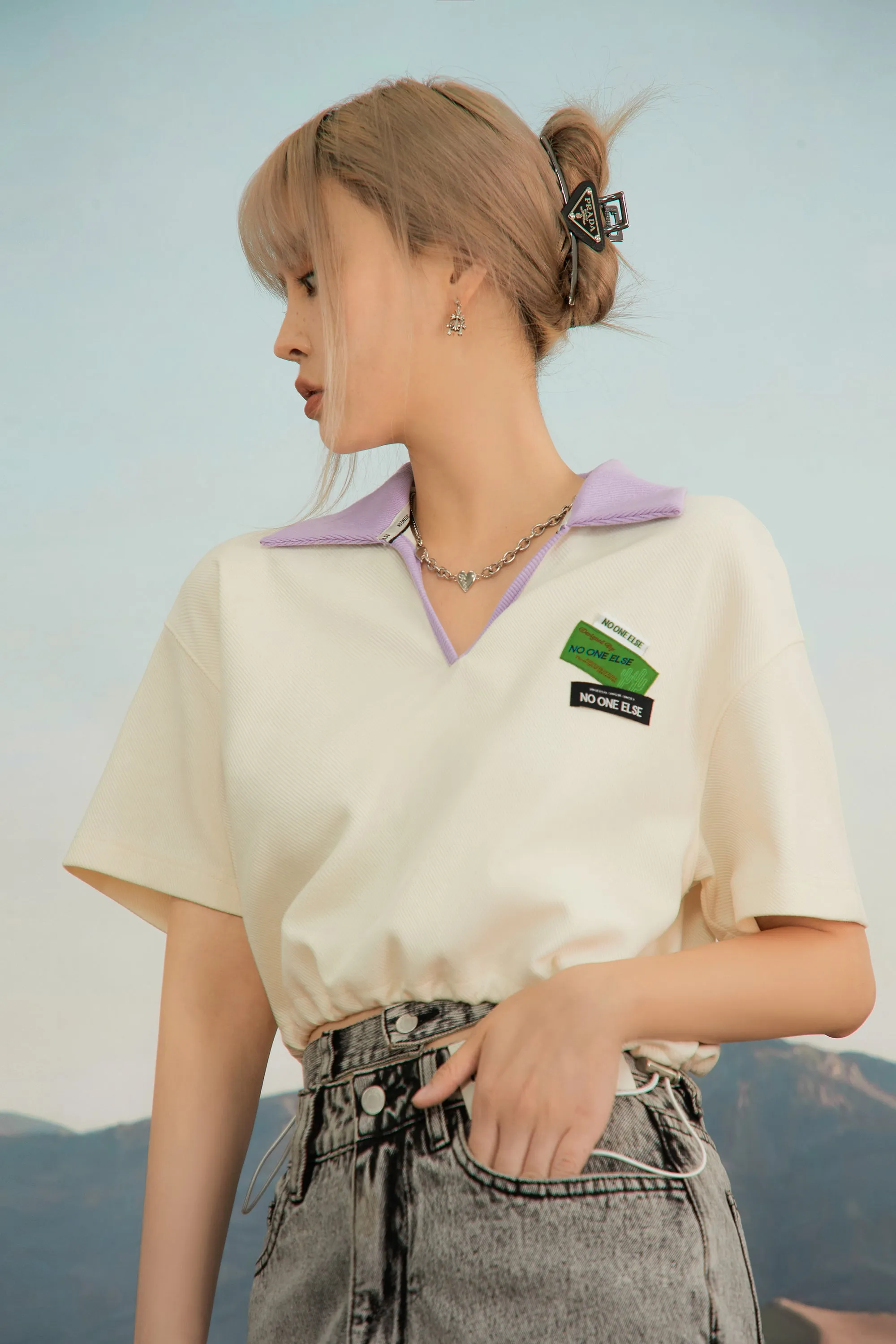 Actually I Can Polo Crop Top