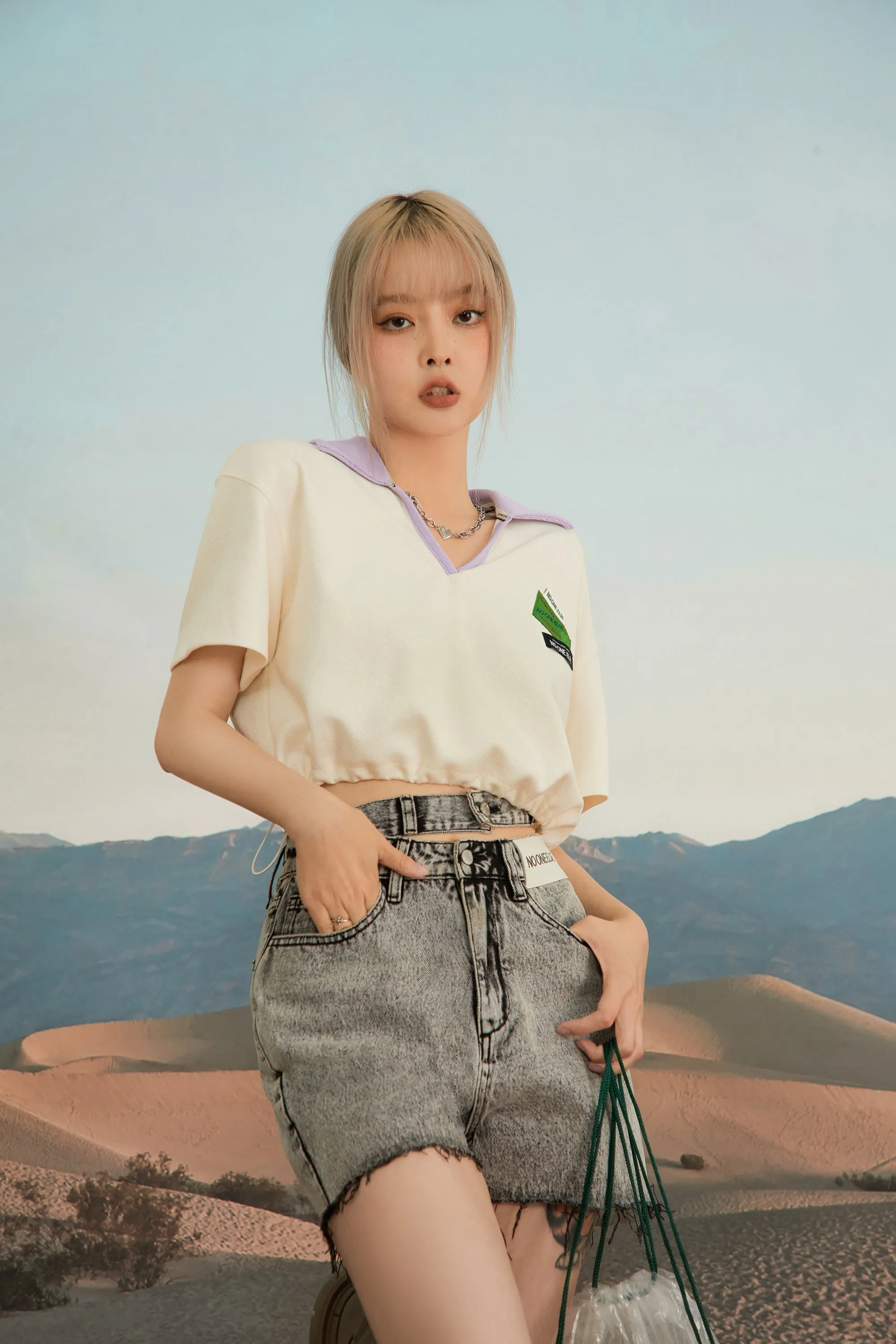 Actually I Can Polo Crop Top