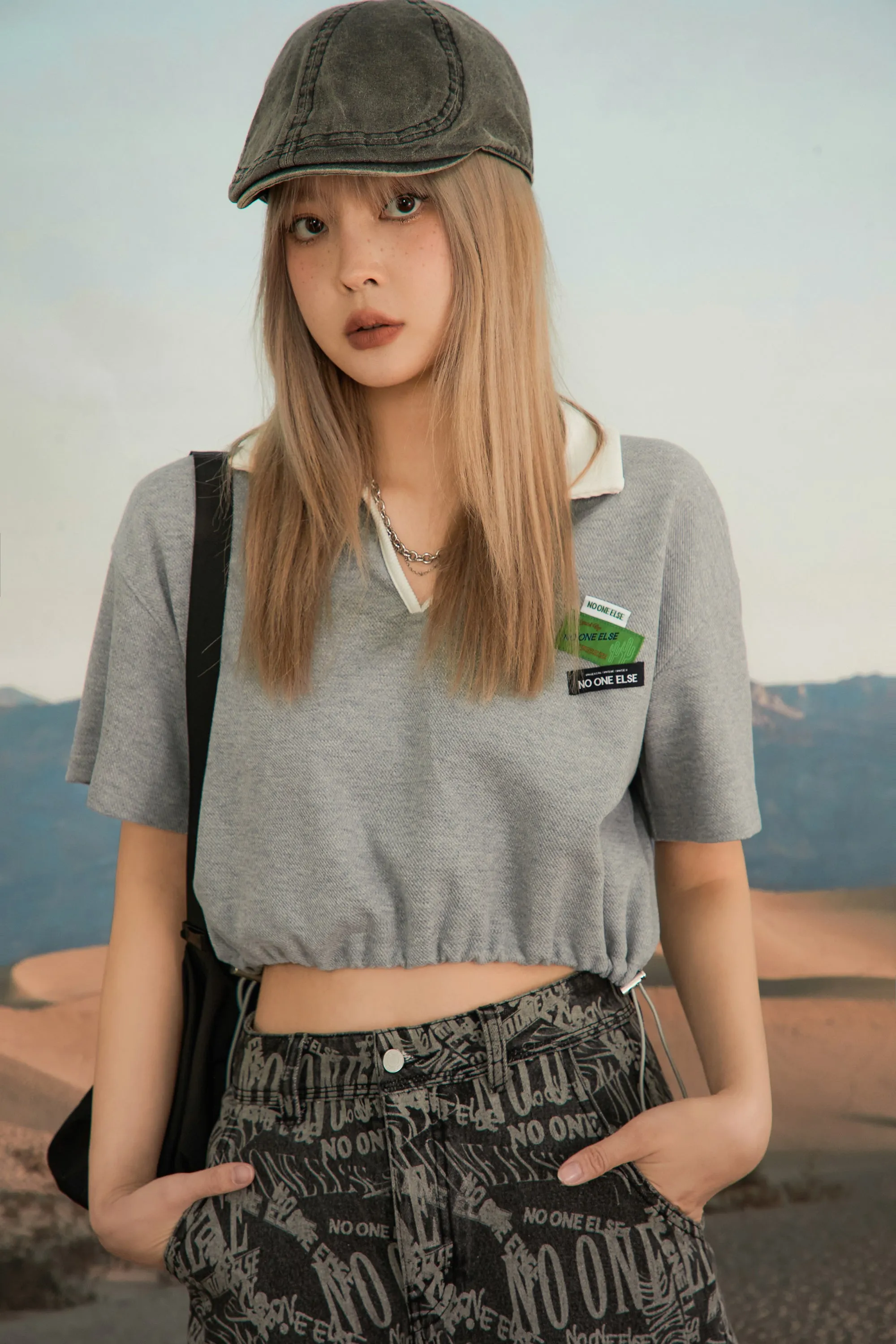 Actually I Can Polo Crop Top