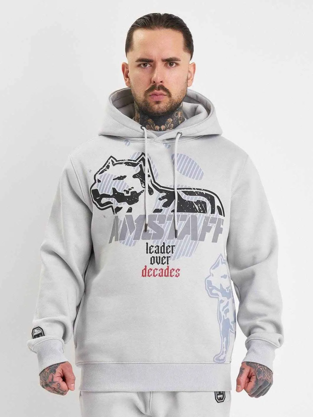 Amstaff Milian Hoodie Stone Grey
