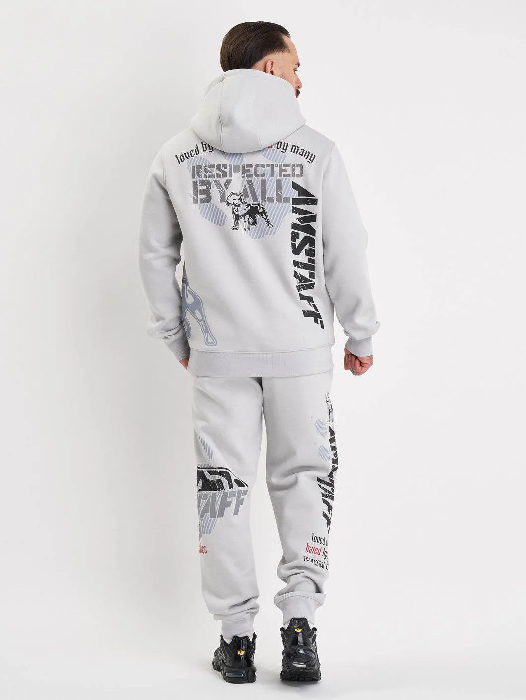 Amstaff Milian Hoodie Stone Grey