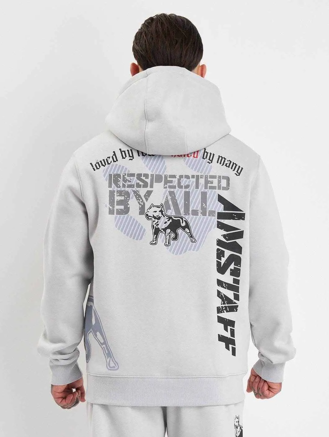 Amstaff Milian Hoodie Stone Grey