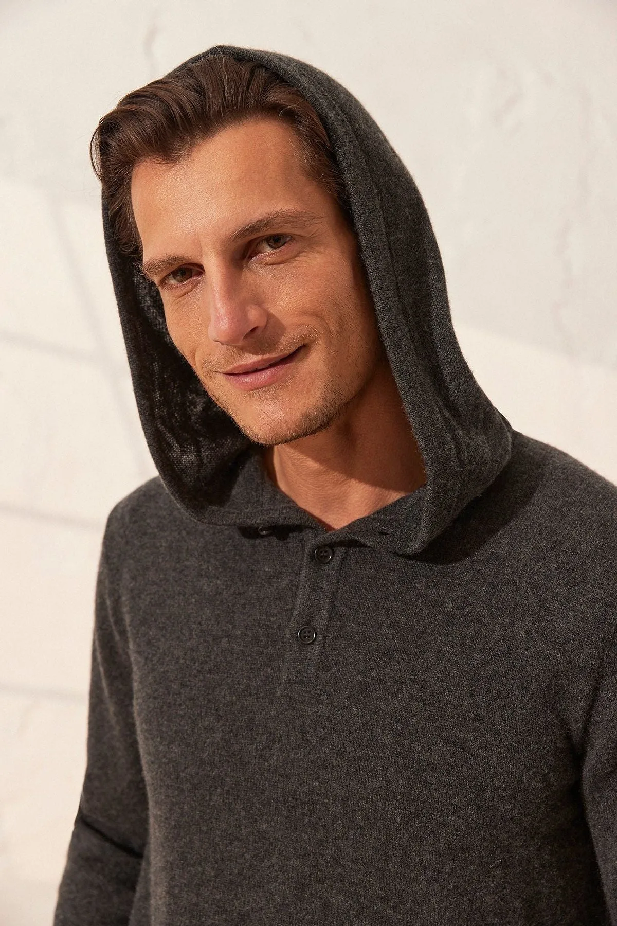Anthracite Pure Cashmere Oliver Men's Sweater