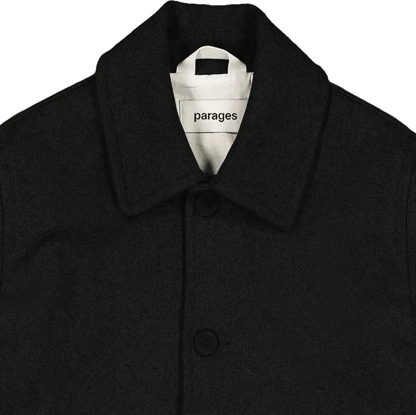 Aubrac Wool Chore Jacket - Black