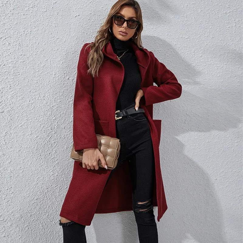 Autumn And Winter New Loose And Long All-match Bottoming Sweater Coat