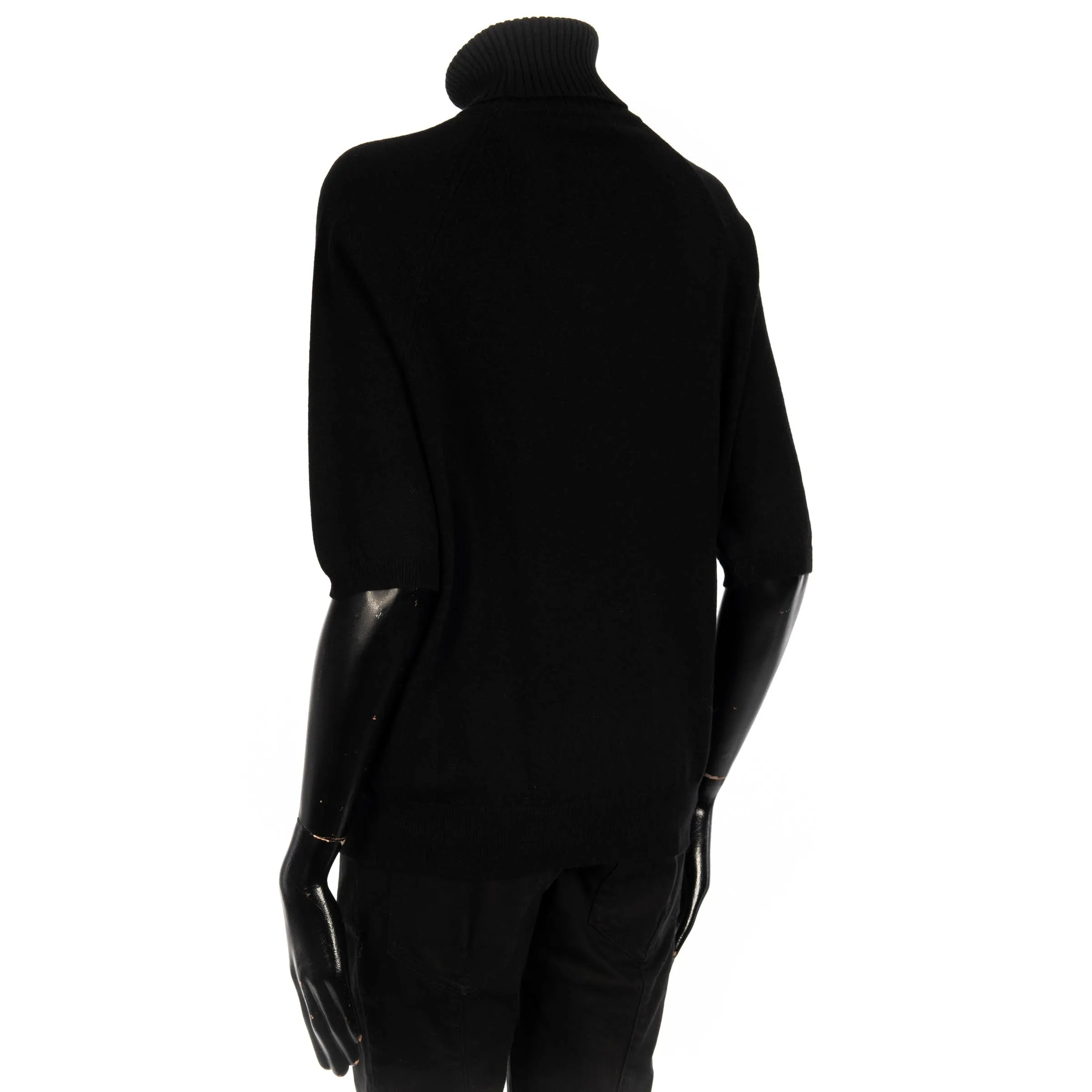 Black Cashmere Turtleneck Sweater