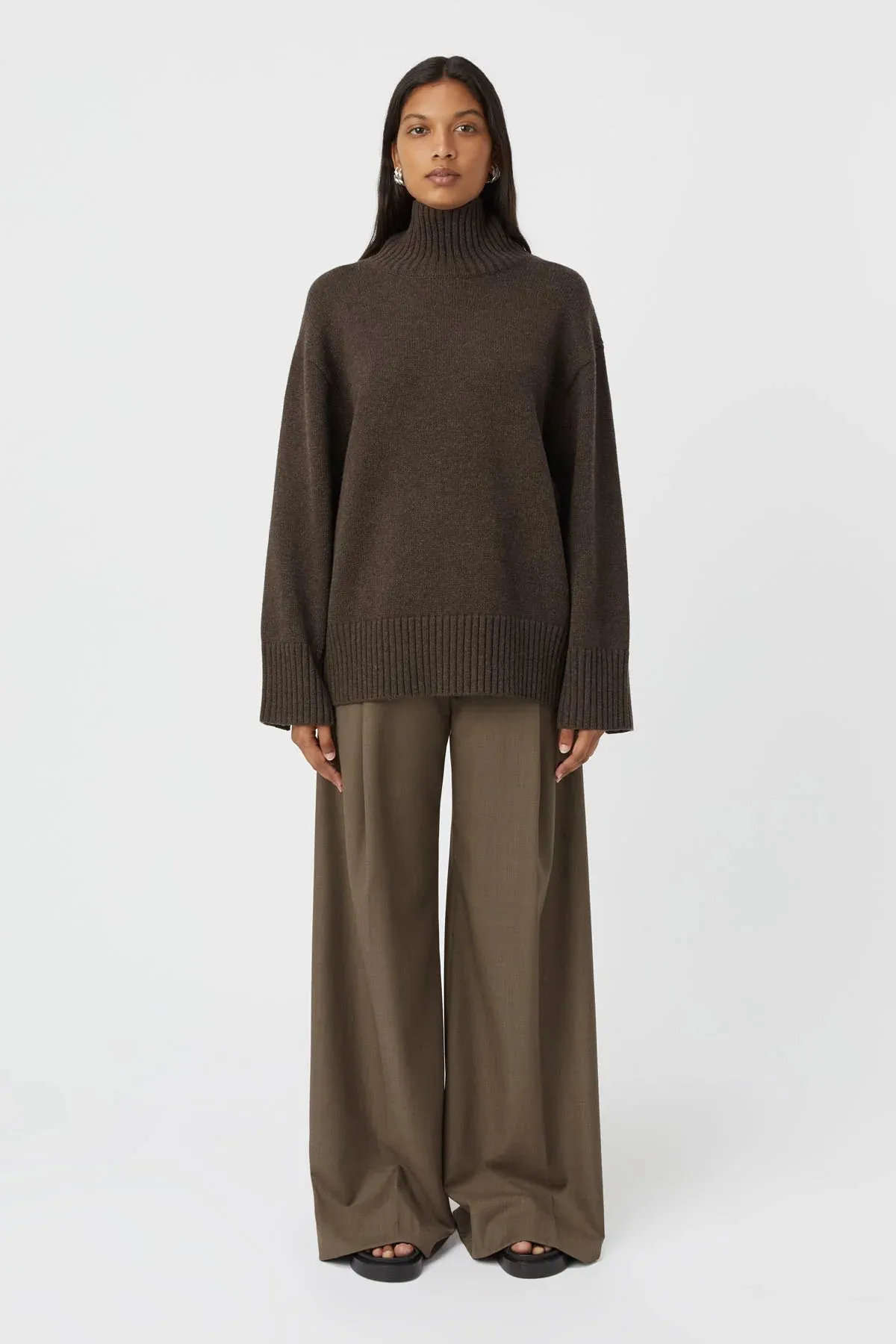 Camilla and Marc Romeo 2.0 Funnel Neck in Choc Melange