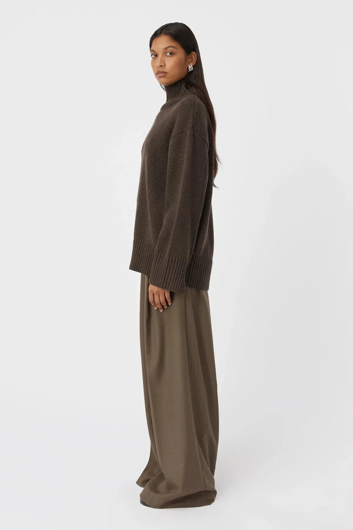 Camilla and Marc Romeo 2.0 Funnel Neck in Choc Melange