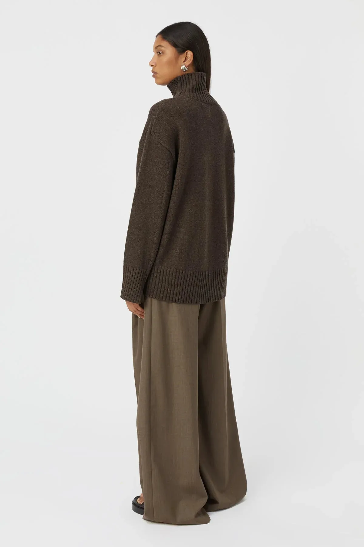 Camilla and Marc Romeo 2.0 Funnel Neck in Choc Melange