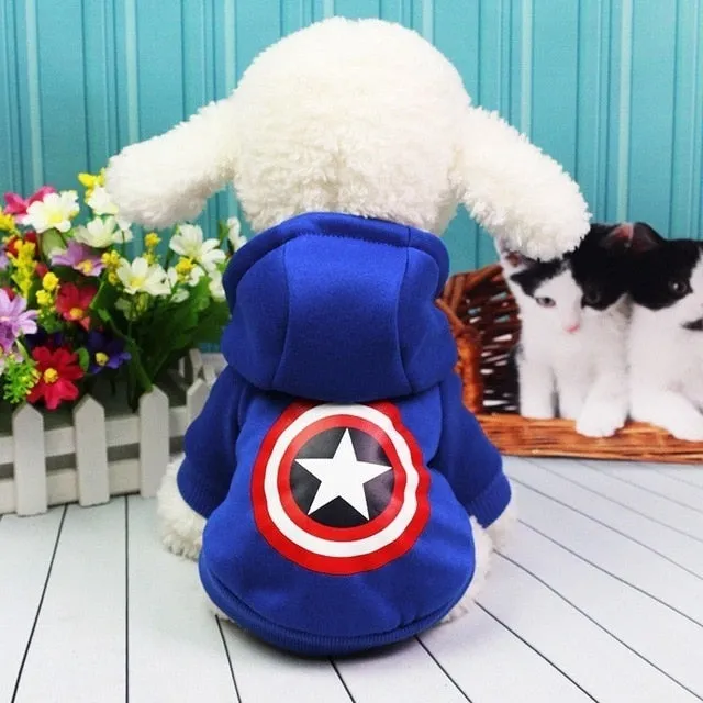Cartoon French Bulldog Small Dog Clothes Winter Chihuahua Coat Pug Puppy Dog Hoodies Pet Clothes Ropa Perro Dogs Pets Clothing