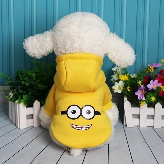 Cartoon French Bulldog Small Dog Clothes Winter Chihuahua Coat Pug Puppy Dog Hoodies Pet Clothes Ropa Perro Dogs Pets Clothing