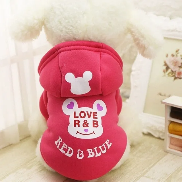 Cartoon French Bulldog Small Dog Clothes Winter Chihuahua Coat Pug Puppy Dog Hoodies Pet Clothes Ropa Perro Dogs Pets Clothing