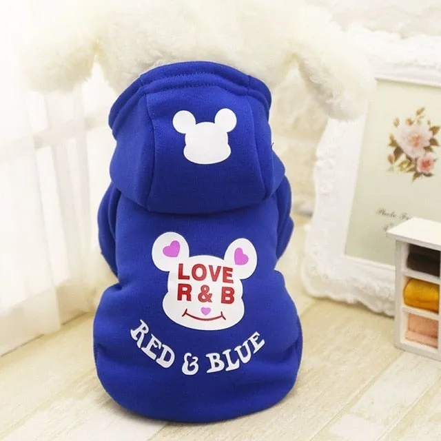 Cartoon French Bulldog Small Dog Clothes Winter Chihuahua Coat Pug Puppy Dog Hoodies Pet Clothes Ropa Perro Dogs Pets Clothing