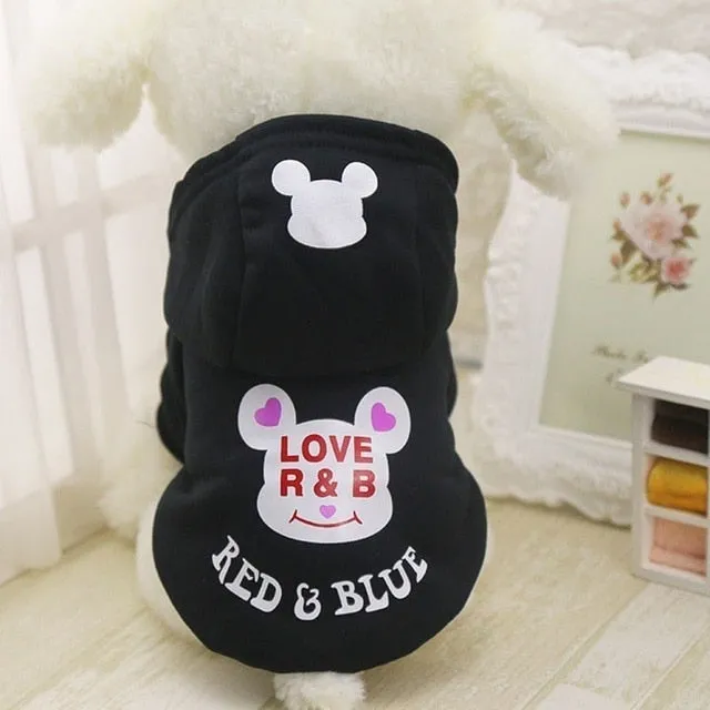 Cartoon French Bulldog Small Dog Clothes Winter Chihuahua Coat Pug Puppy Dog Hoodies Pet Clothes Ropa Perro Dogs Pets Clothing