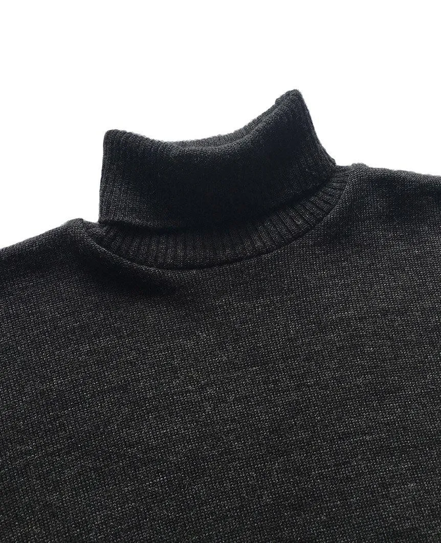Charcoal Grey Turtleneck Shirt
