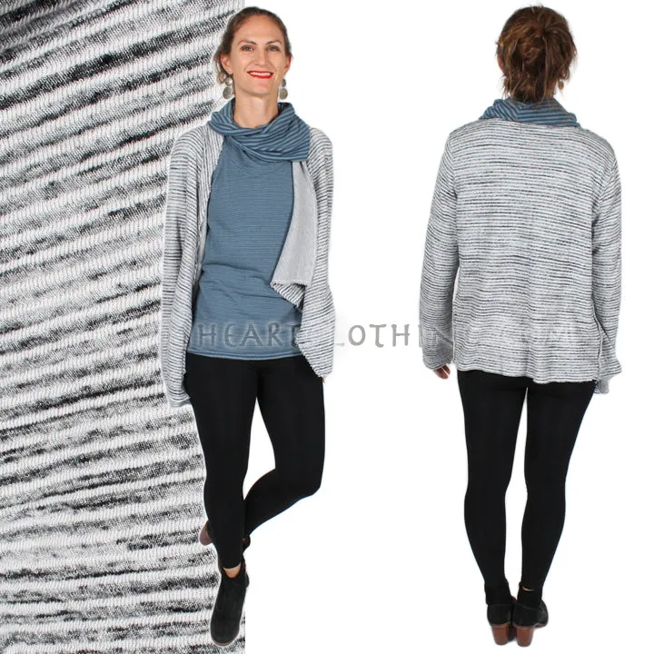 Cut-Loose Waterfall Jacket Made in USA Sophisticated Casual Plus Sml-2x