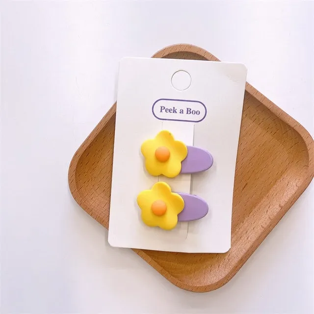 Cute Flower Hair Clips