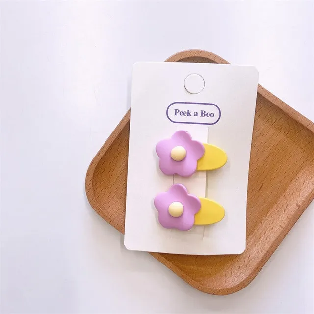 Cute Flower Hair Clips