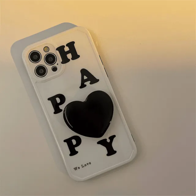 Cute Love Heart Letters iPhone Case