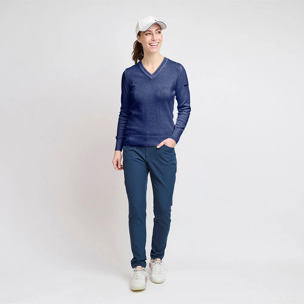 Dame Økologisk Casual Sweater, Dusk Blue