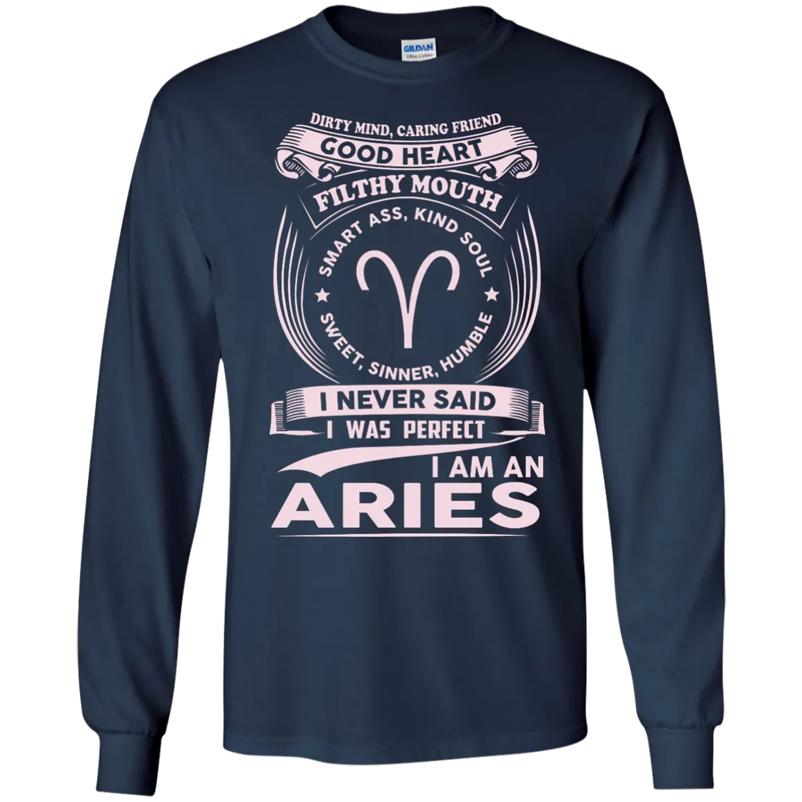 Dirty Mind Caring Friend I Am an Aries T-shirts - Zodiac Aries