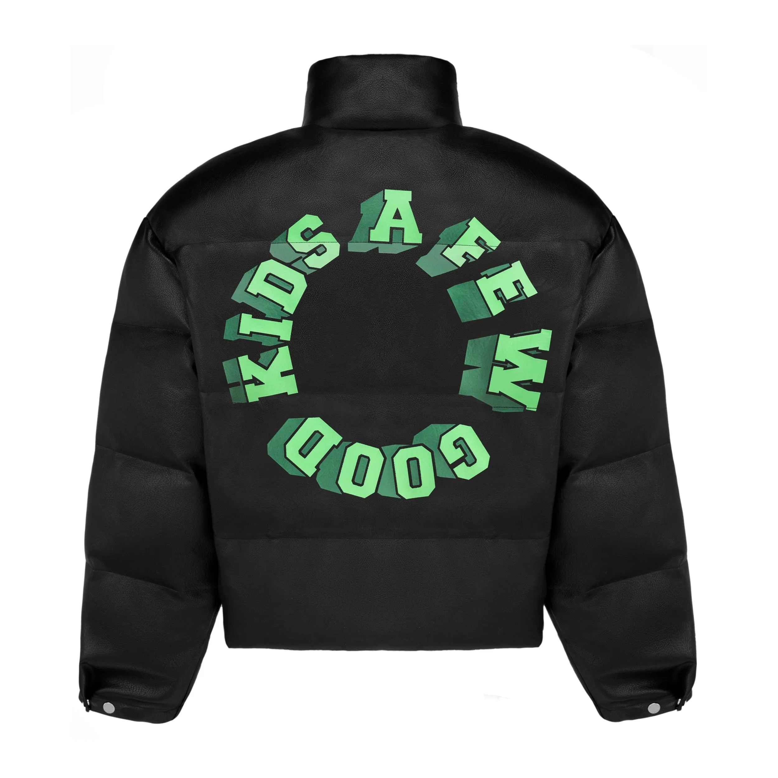 Black Reflective Logo Down Jacket by DONCARE (AFGK)