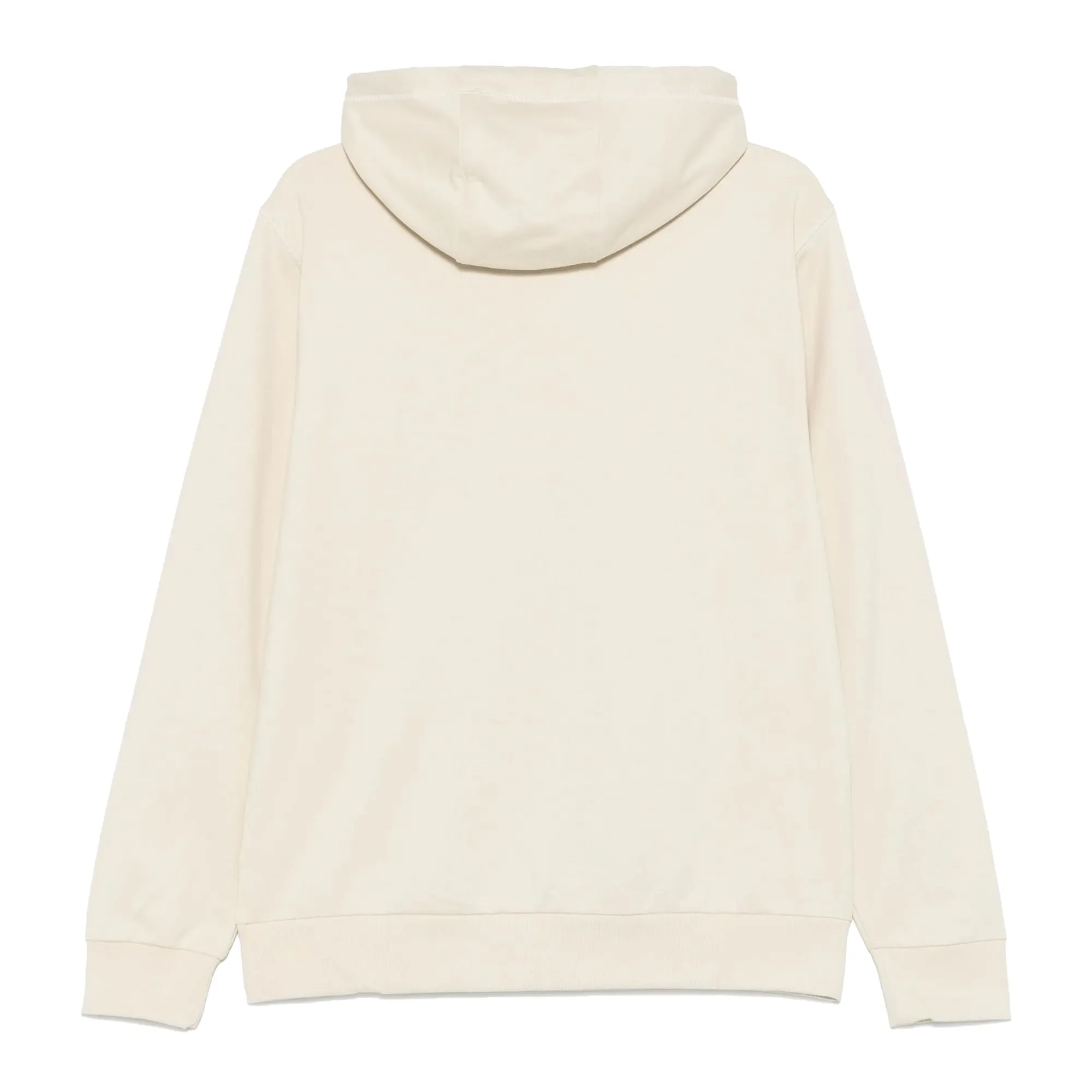 EA7 Emporio Armani Visibility Tonal Logo Hooded Sweatshirt Almond Milk