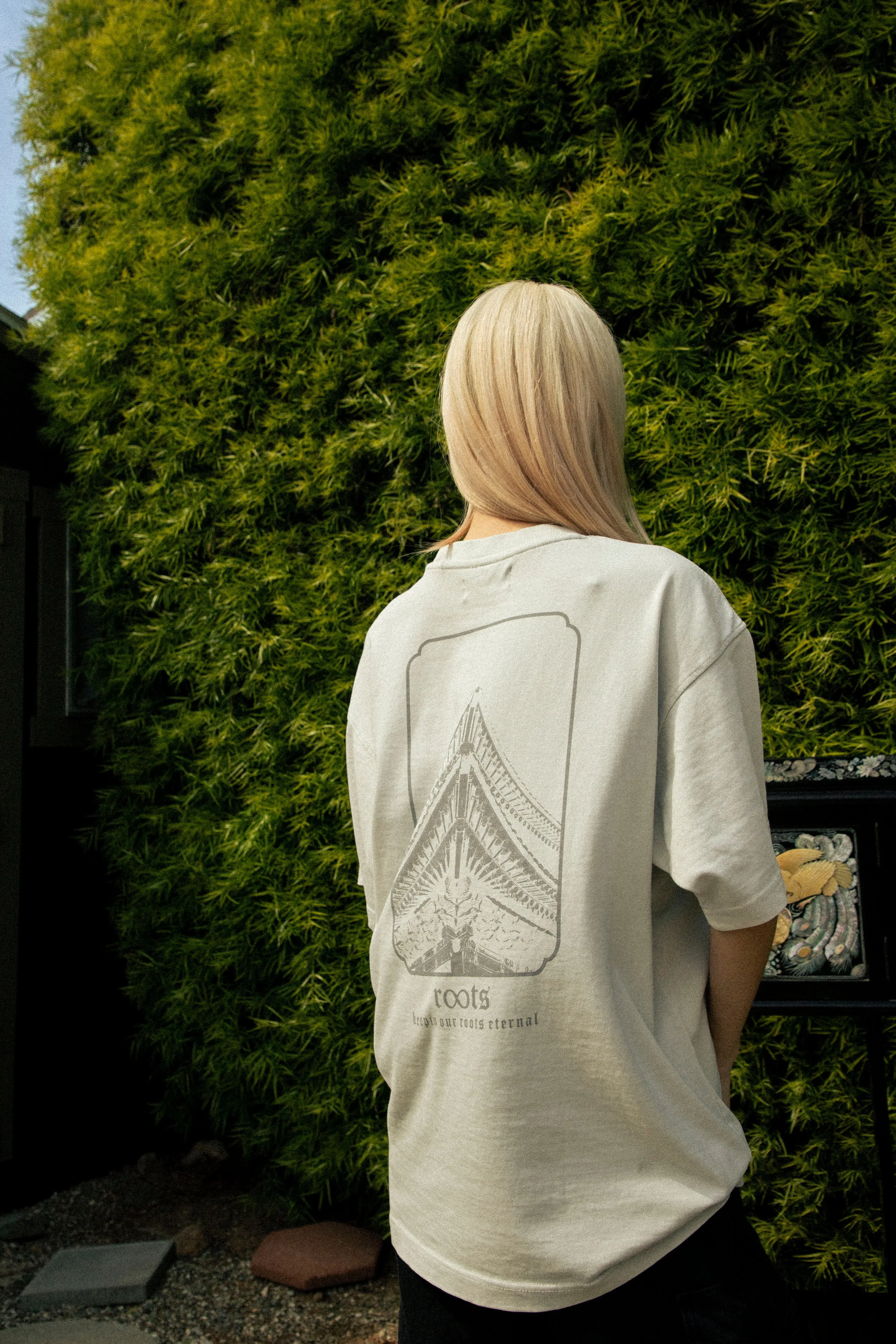 HANOK VILLAGE TEE (WASHED GREY)