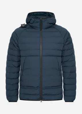 Hooded down jacket - ink navy