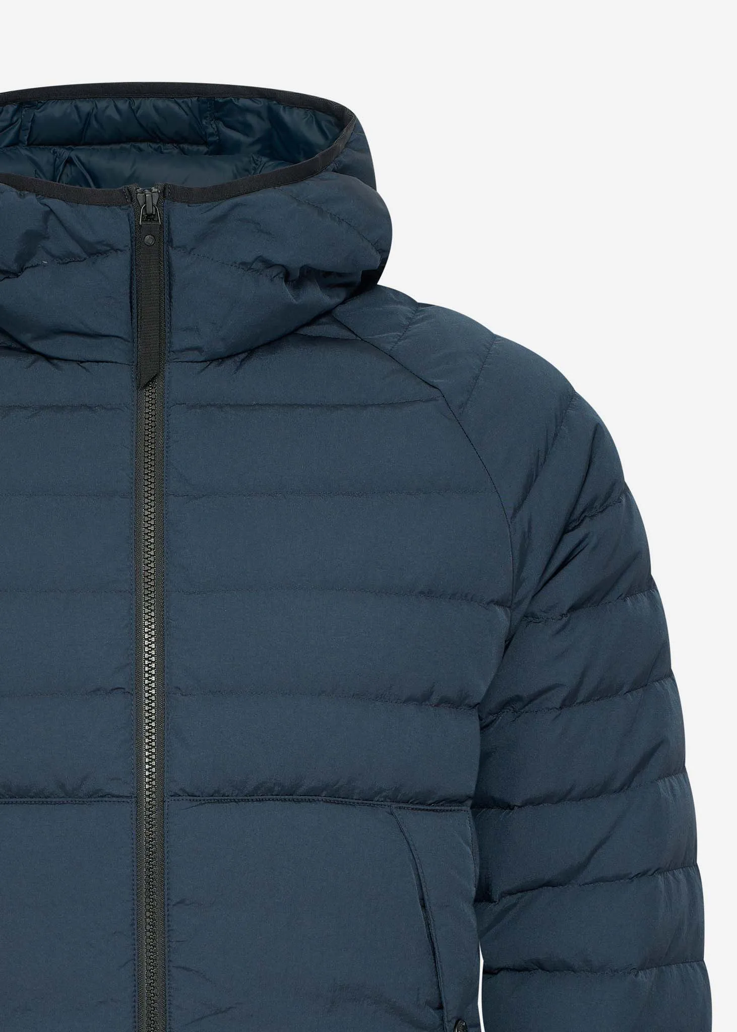 Hooded down jacket - ink navy