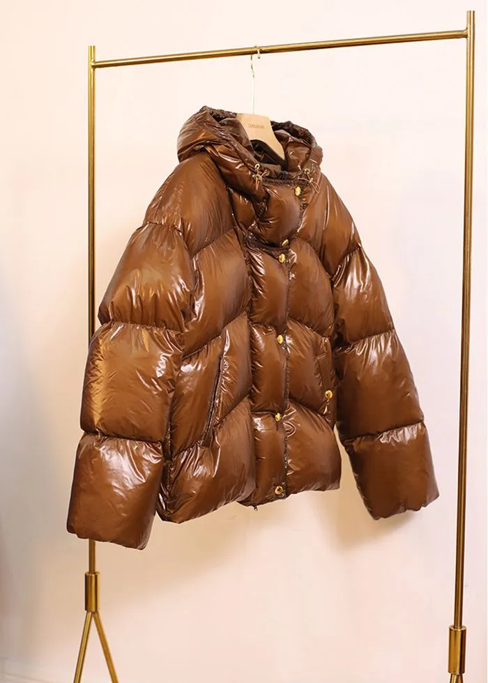 Hooded Thick Down Puffer Coat