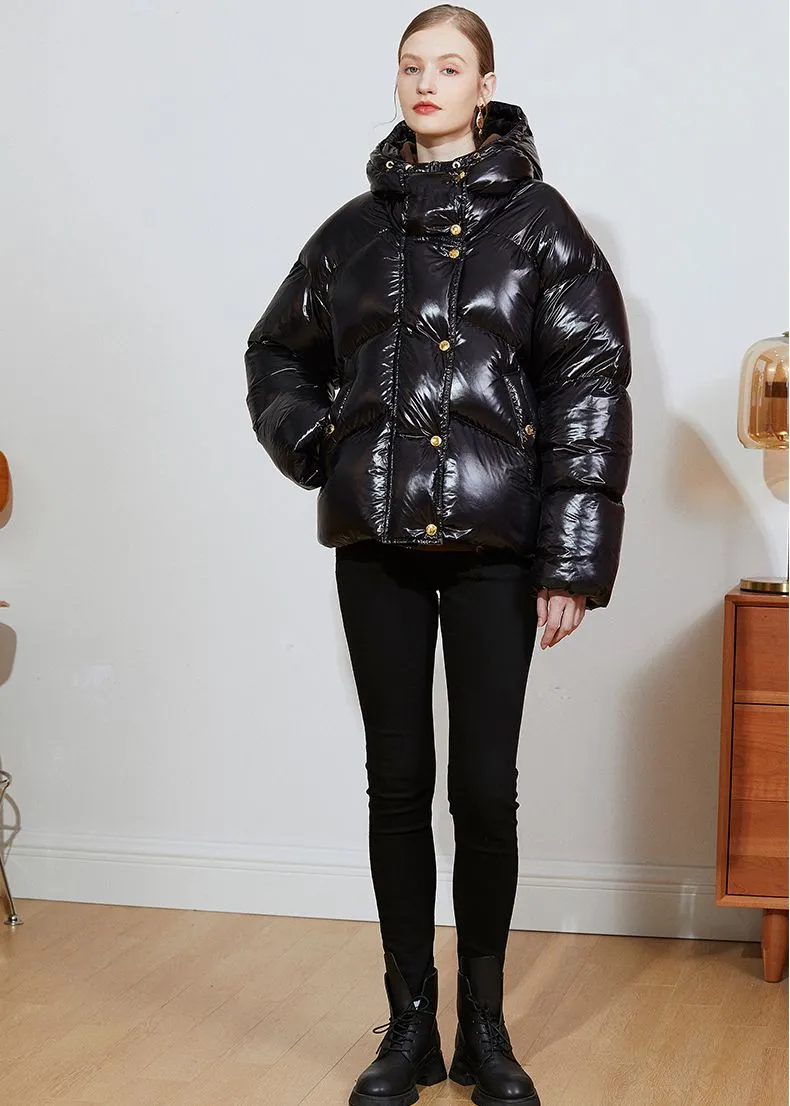 Hooded Thick Down Puffer Coat