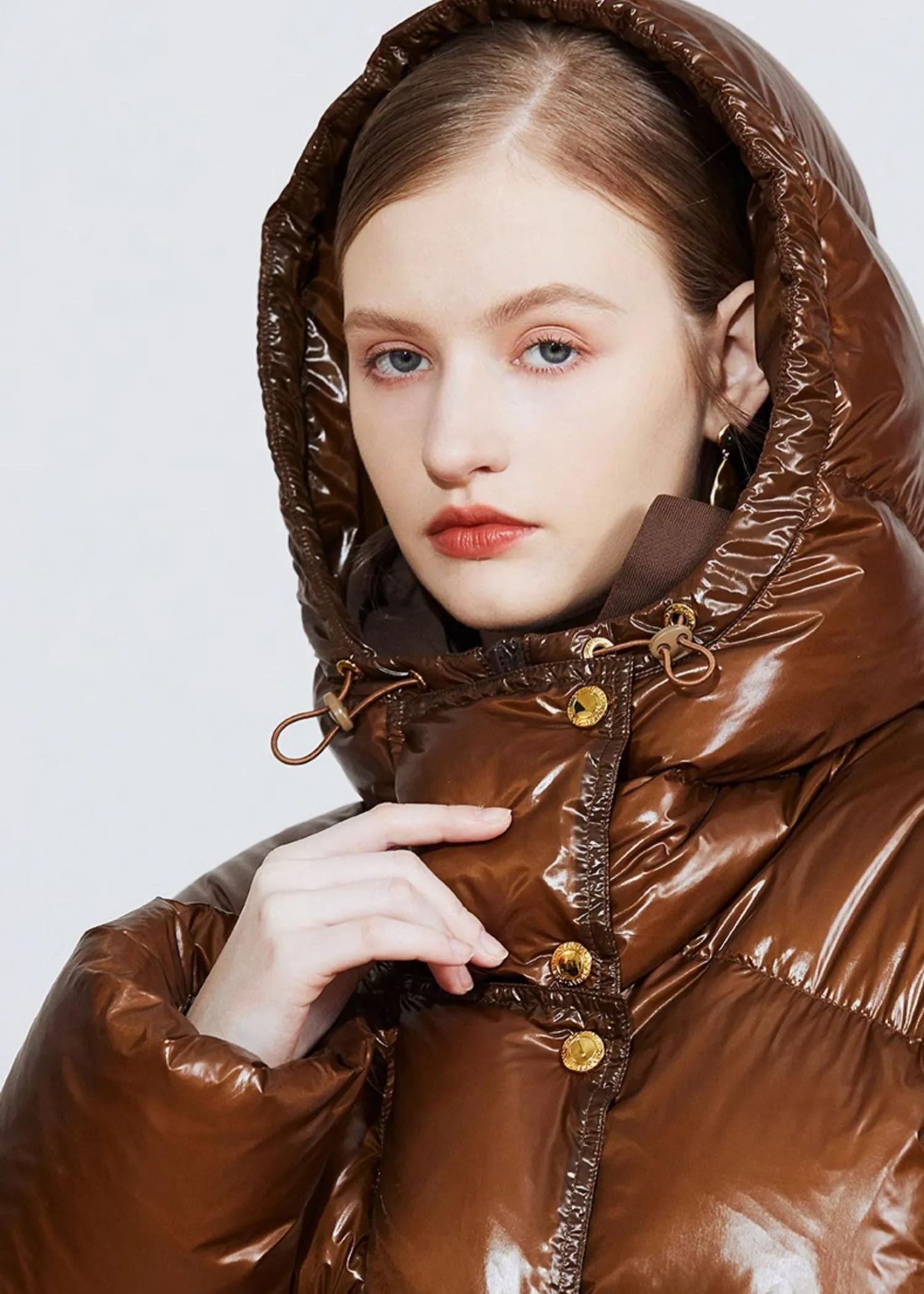Hooded Thick Down Puffer Coat