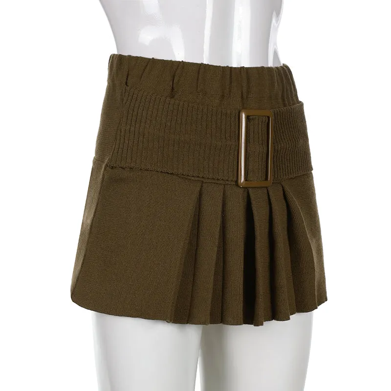 Julia Fashion - Korean Preppy Style Mini Knit Skirts