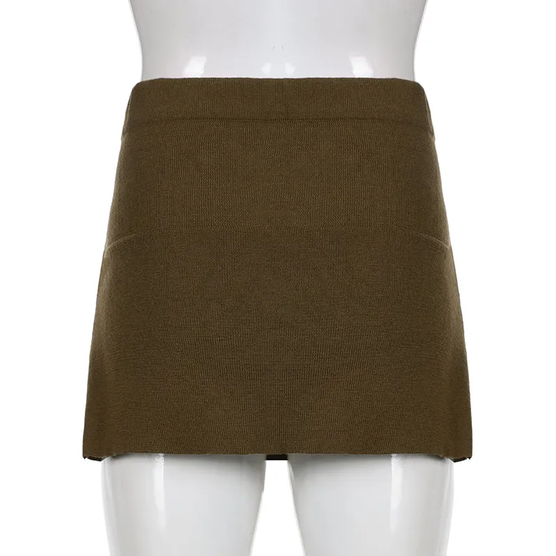 Julia Fashion - Korean Preppy Style Mini Knit Skirts