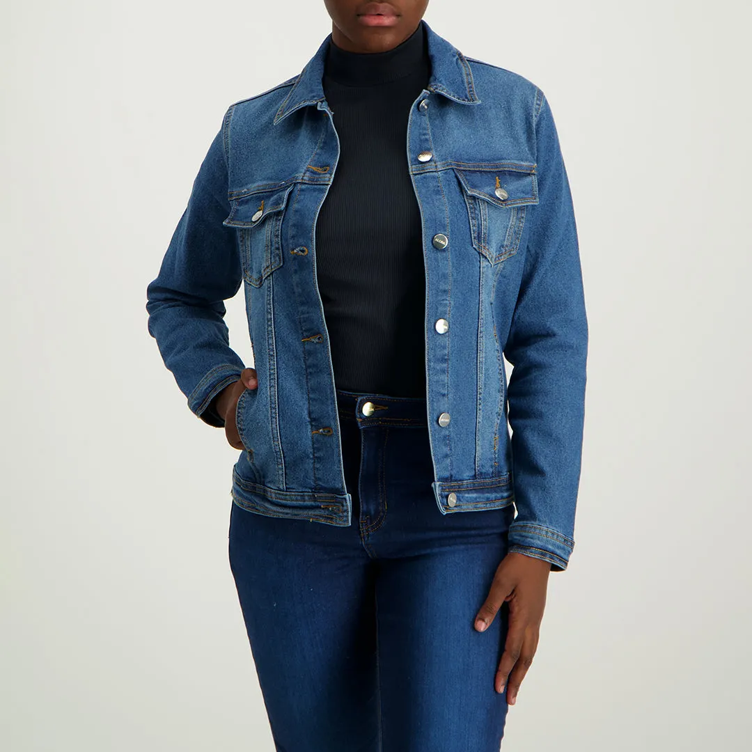 Ladies Stretch Denim Jacket