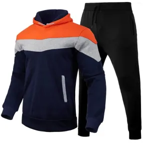 Men's Tracksuits Leisure Jogging Set 2 Piece Hoodie with Hood and Pockets Sports Pants Sports Trousers Running Suit Tracksuits Athletic Sweat Suits    135697