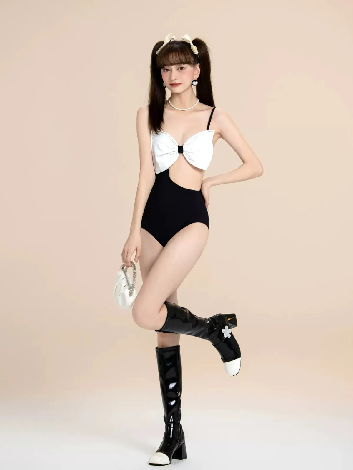Midnight Allure Black One-Piece Swimsuit