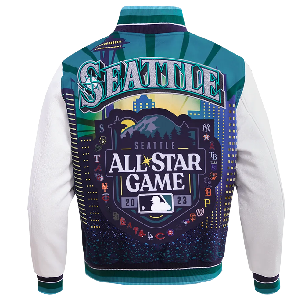 MLB ALL STAR 2023 RIB WOOL MEN'S VARSITY JACKET (MIDNIGHT NAVY/WHITE)