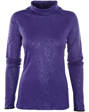 Nike Pro Warm Embossed Heights Vixen Raglan Zip Shirt  Womens Style : 685262