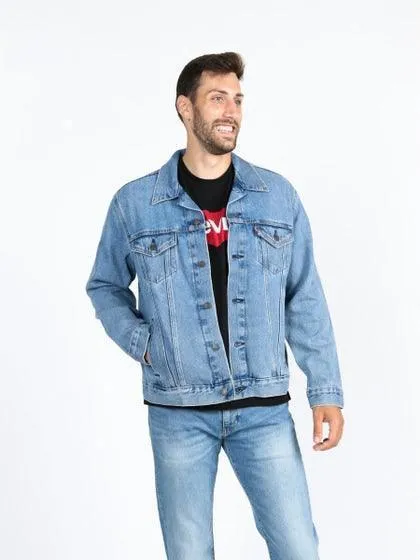 NWT-Levis 'The Trucker' Light Stonewash Jacket - Size M