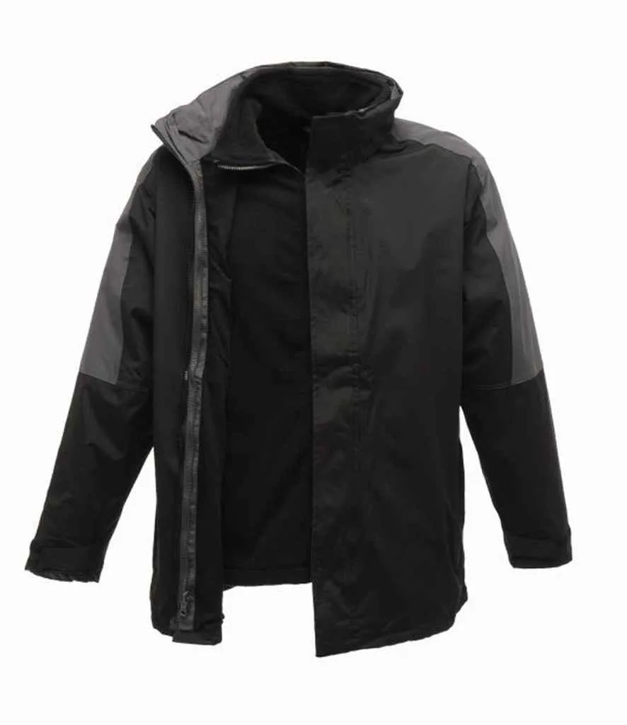 Regatta Defender III 3-in-1 Jacket | Black/Seal Grey